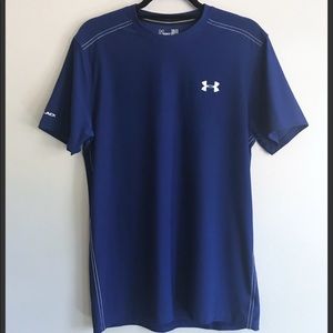 Like New UA Coldblack Heatgear Blue Tee - M